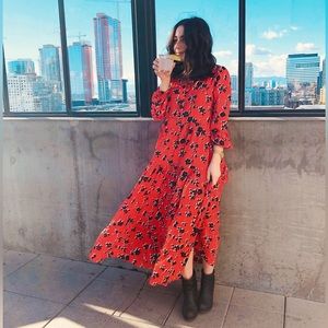 Zara lightweight floral maxi